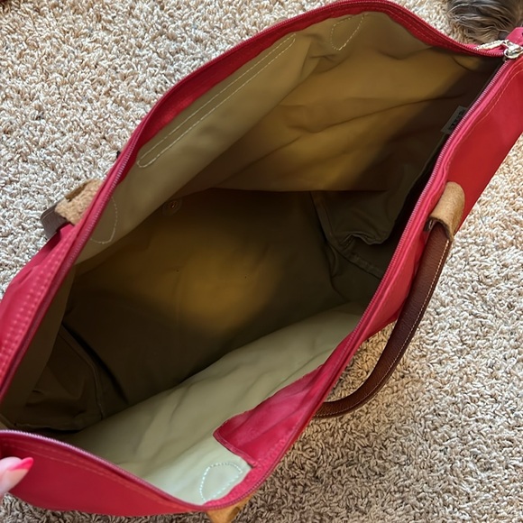 COPY - Red long champ medium size tote bag - Picture 6 of 7